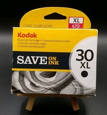 Genuine Kodak 30 Black Ink Cartridge Inkjet. Damaged Box  Still Factory Sealed picture