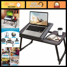 Portable Laptop Desk for Bed & Couch, Folding Lap Desk with Cup Holder, Home Off picture