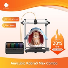 【NEVER USED】ANYCUBIC Kobra 3 Max Combo Big 3D Printer 600mm/s Multicolor Print picture