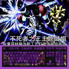 Anime Overlord Albedo PBT Keycaps 108 Keys RGB For Mechanical Keyboard Gift NEW picture
