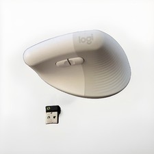 Logitech Lift For Mac Ergonomic Mouse Wireless Bluetooth Quiet Clicks Off White picture