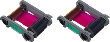 2 Packs Evolis Primacy 2 R5F208A100 Color Ribbon - YMCKO - 300 Prints picture