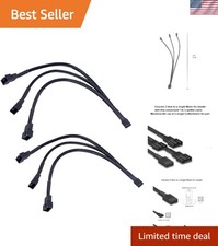 Durable 12-Inch 3-Way 4-Pin PWM Fan Splitter Cables for Efficient Cooling picture