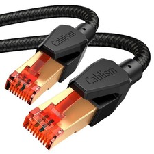 Cat 8 40Gbps Ethernet Cable 40 FT Black 2000Mhz OFC TU1-S FTP High Speed picture