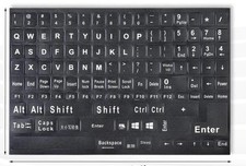 1x Universal English Keyboard Stickers Replacement Letters Computer Laptop PC picture