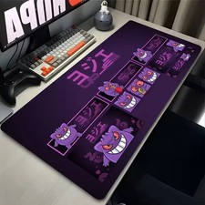 Purple Japan Cool Pokemon Gengar Gaming Mouse Pad Desk Mat Accessories picture