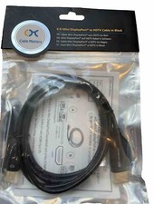 Cable Matters Mini DisplayPort  to HDMI in Black 6 Feet - Brand New picture