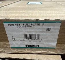 Panduit Fiber HD Flex Enclosure Trunk Slack Plate, 1RU - FLEX-PLATE1U, Black picture