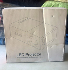 LED Projector TFT LCD 320x240 Native 1080p Support USB Portable Speakers picture