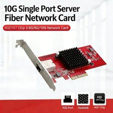 PCIe 3.0-4X RJ45 10-Gigabit Network Card Server AQUANTIA AQC107S 1G/2.5G/5G/10G picture