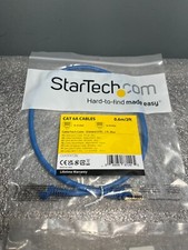 StarTech 2ft Blue CAT6A Shielded Cable Cat6a Ethernet Cable C6ASPAT2BL RJ-45 picture