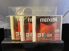 Lot Of 3 New Factory Sealed Maxell 650 MB CD-RW Compact Disque (Disk) picture
