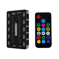 DARKROCK 20-Port Hub - 10xPWM & 10xARGB Control w/Remote & SATA Power picture
