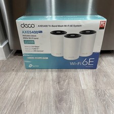 TP-Link Deco XE75 PRO AXE5400 Tri-Band Wi-Fi 6E Mesh System (3-Pack) Works picture