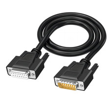 26AWG 10FT DB15 Male to Female RS232 Serial Extension Cable | 2 Row 15 Pin picture