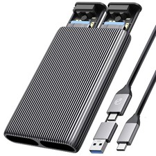 Dual M.2 NVMe SSD Aluminum Docking Station picture