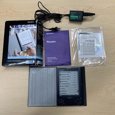 Sony PRS-505 BLUE E-Ink Portable E-Reader ORIGINAL BOX and BATTERY PDF picture