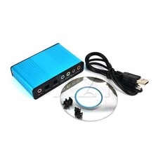 6 Channel 5.1 External USB Sound Card Adapter Optical Audio Laptop Notebook PC picture