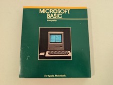 VINTAGE Microsoft Basic Interpreter for Apple Macintosh Manual ONLY 1984 picture