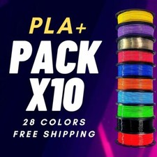 Pack 10 x 1kg PLA+ 3D Filament | 1.75mm 3D Printing Filament | IIID MAX +/-0.03 picture
