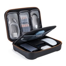 USA Gear Travel Tech Case (9 inch) with Cable Organizer, 3 Removeable Pouches picture