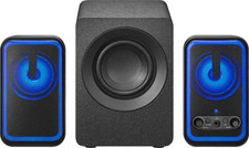 Insignia 2.1 Bluetooth Computer Speaker System RGB Lighting Remote 3-Piece Black picture
