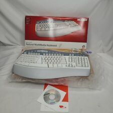 Microsoft Natural MultiMedia Keyboard, 1.0A PS2/USB Ergonomic RT9470 Gray White picture