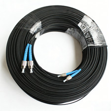 150M Outdoor 2-Core FC UPC Fiber Optic Patch Cable with 3 Steel Wires Drop Cable picture