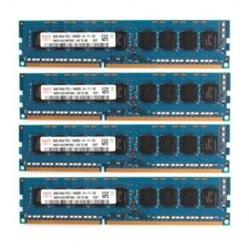 HYNIX 32GB KIT(4x 8GB) 2RX8 PC3-10600E-9-11-E3 DDR3-1333Mhz  ECC Memory RAM DIMM picture