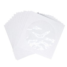 Reusable White Cd Storage Bags with Transparent Window for Travel and Home Use picture