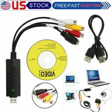 USB 2.0 Capture Card Convert VHS LP Tape to Digital DVD RCA S-Video Convertor picture