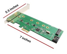 OPEN BOX-M.2 B-key SSD and SATA III Port HDD PCI-e x1 Card with RAID picture