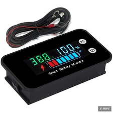 7-100V Smart Battery Monitor with Buzzer Alarm & Temperature 2V 24V 36V 48V 60 picture