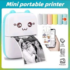 Mini Cat Portable Bluetooth Thermal Printer - 58mm, Photo & Label, Android/iOS picture