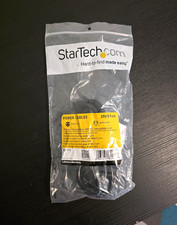 StarTech.com PAC1013 3ft NEMA 5-15R to 5-15P AC Power Extension Cable Black picture