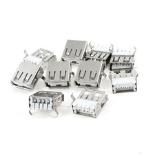 1 x USB 2.0 Type A Jack Female Surface Mount PCB SMT Replacement Connector Port picture