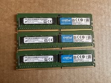 Lot Of (3) Micron 8GB 1Rx4 PC4-2133P-RD0-11 Server Ram picture