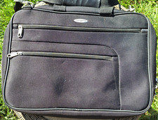 Samsonite Heritage Travelware Black Nylon Padded 15in Laptop Messenger Bag picture