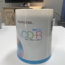 Memorex CD-R Digital Media 52X 700mb 80Min 100 Pack New Factory Sealed picture