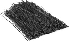 8 Inch Black Reusable Cable Ties 1000 Pcs Heavy-Duty Metal Wire Cord Management picture