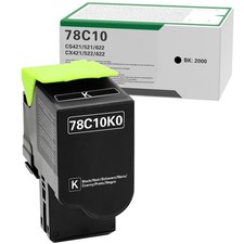 78C10 Black 78C10K0 Compatible Toner Cartridge Replacement for Lexmark CS421 picture