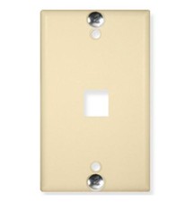ICC ICC-IC107FFWIV WALL PLATE- PHONE- FLUSH- 1-PORT- IVORY picture