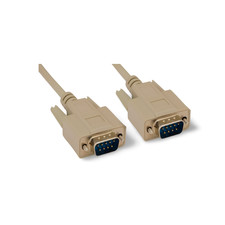 25ft DB9 Male to DB9 Male Serial Cable - Beige picture