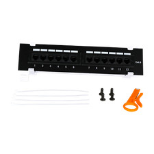 Cat6 12 Port Patch Panel RJ45 110 Mini Surface Wall Mount picture