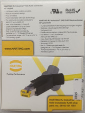 Lot of 5 Harting RJ Industrial 10G field installable RJ45 09451511561 45deg picture