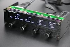 Lamptron FC6 5.25 Driver Place Fan Speed Controller LCD Screen 4 Channels picture