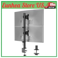 BONTEC Vertical Dual Monitor Desk Mount Stand for 13 to 34 Inch Screens VESA picture