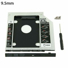 9.5mm Universal For SATA 2nd HDD SSD Hard Drive Caddy CD/DVD-ROM Optical Bay picture