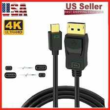 Mini DisplayPort to DisplayPort Cable Mini DP to DP Adapter HD Video 4K 60Hz 6FT picture