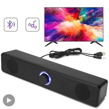 Stereo Bass Sound Computer Speakers 3.5mm USB Wired Soundbar for Desktop Laptop picture